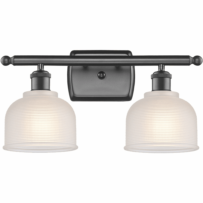 Innovations 516-2W-OB-G411 Ballston Dayton Oil Rubbed Bronze LED 2-Light Bathroom Vanity Light