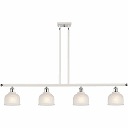Innovations 516-4I-WPC-G411 Ballston Dayton White and Polished Chrome LED Island Lighting