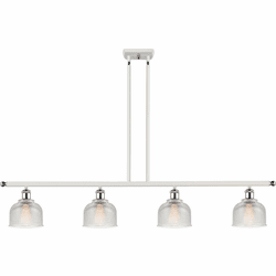 Innovations 516-4I-WPC-G412 Ballston Dayton White and Polished Chrome LED Kitchen Island Light