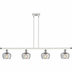 Innovations 516-4I-WPC-G92 Ballston Fenton White and Polished Chrome LED Island Light Fixture