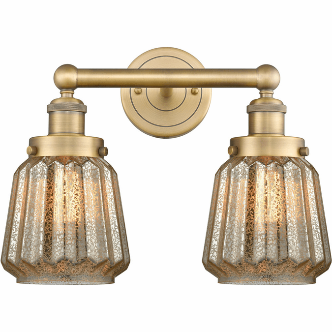 Innovations 6162WG146 Edison Chatham 2Light Bathroom Vanity Light