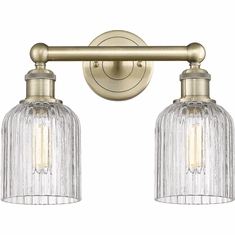 Innovations 616-2W-G559-5CL Edison Bridal Veil Contemporary LED 2-Light Bathroom Light Sconce