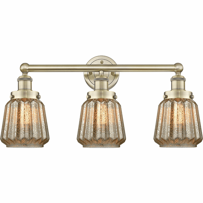 Innovations 6163WG146 Edison Chatham 3Light Bathroom Wall Light