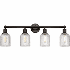 Innovations 616-4W-G559-5CL Edison Bridal Veil Contemporary LED 4-Light Bathroom Vanity Light Fixture