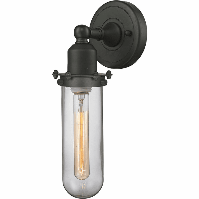 Innovations 900-1W-OB-CE228-OB-CL Austere Centri Brushed Brass LED Lamp Sconce