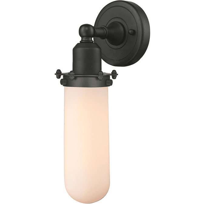 Innovations 900-1W-OB-CE228-OB-W Austere Centri Brushed Brass LED Wall Sconce