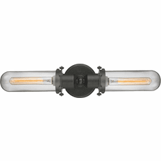 Innovations 900-2W-OB-CE228-OB-CL Austere Centri Brushed Brass LED Bath Sconce