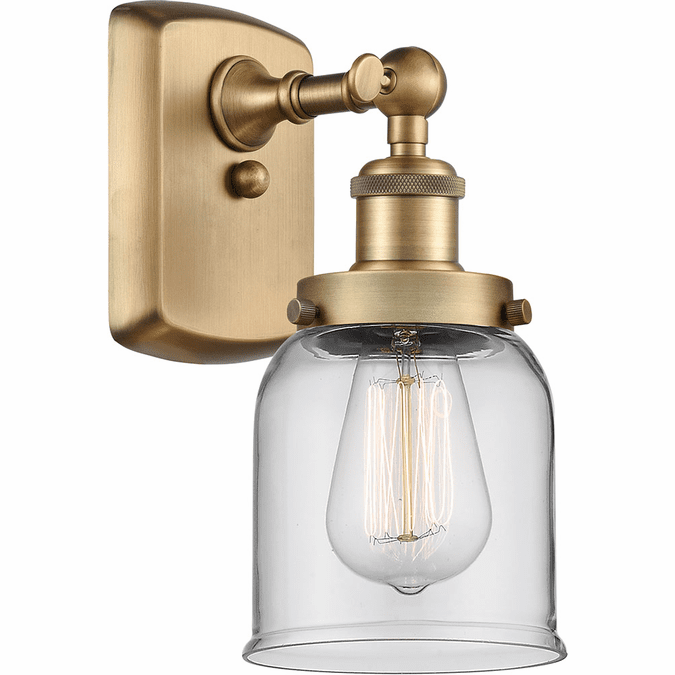 Innovations 916-1W-BB-G52 Ballston Small Bell Modern Brushed Brass Lighting Sconce