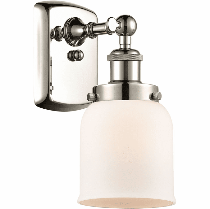 Innovations 916-1W-PN-G51 Ballston Small Bell Contemporary Polished Nickel Wall Light Sconce
