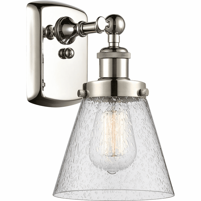 Innovations 916-1W-PN-G64 Ballston Small Cone Contemporary Polished Nickel Lamp Sconce