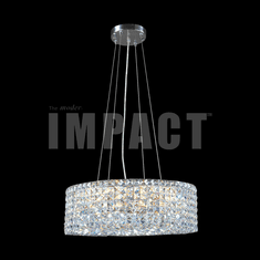 James Moder 40396S22 Silver Drum Lighting Pendant