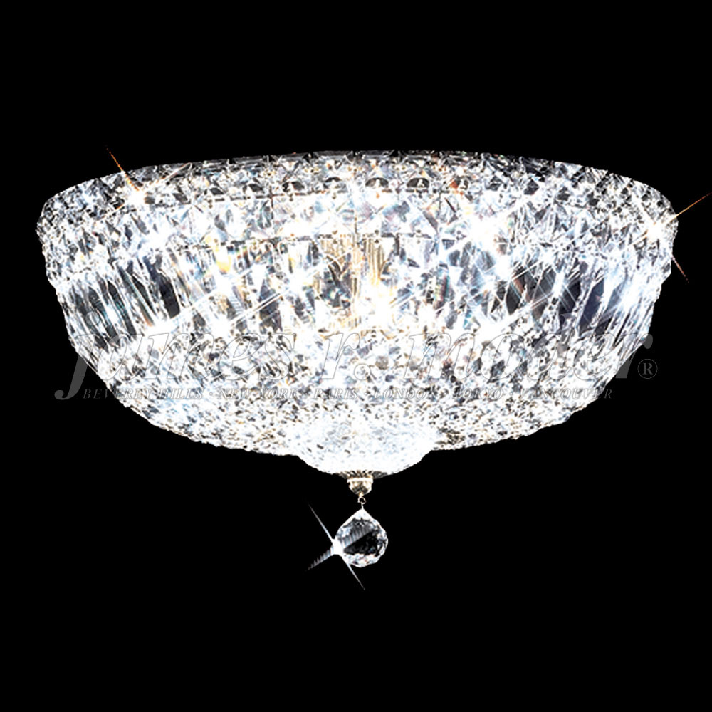 James Moder 92318S22 Prestige Crystal Silver Flush Mount Ceiling Light