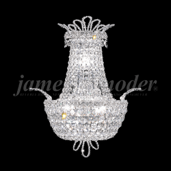 James Moder 94108S22 Princess Crystal Silver Wall Lamp