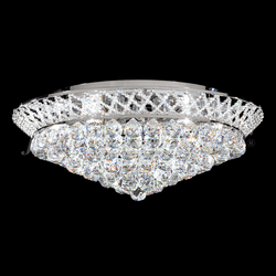 James Moder 94129S22 Jacqueline Crystal Silver Ceiling Light Fixture
