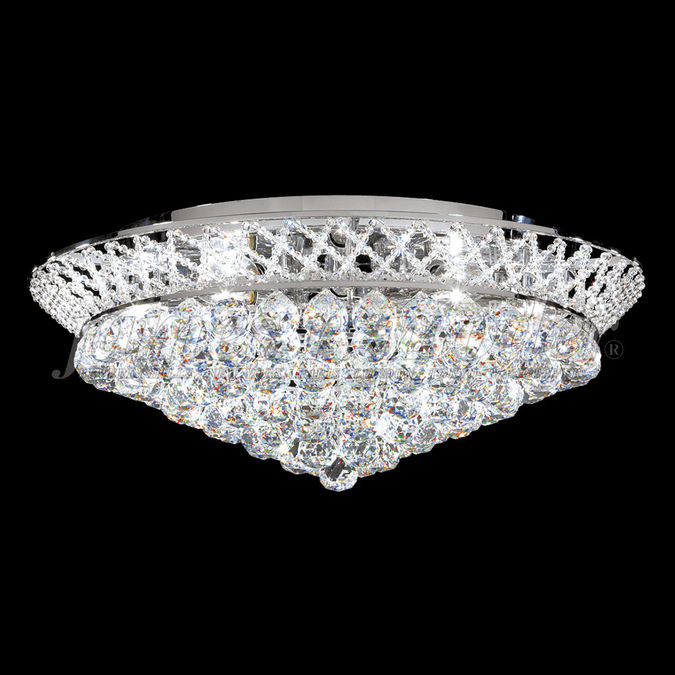 James Moder 94129S22 Jacqueline Crystal Silver Ceiling Light Fixture