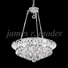 James Moder 94139S22 Jacqueline Crystal Silver 26" Drop Lighting Fixture