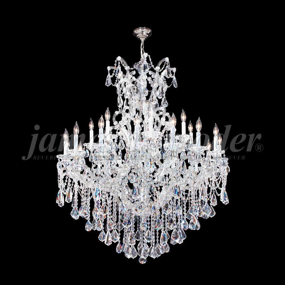 James Moder 94754S22 Maria Theresa Royal Crystal Silver Ceiling