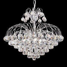 James Moder 94804S22 Jacqueline Crystal Silver Mini Chandelier Light