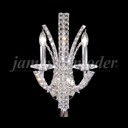 James Moder 95632S22 Eclipse Fashion Crystal Silver Wall Light Sconce