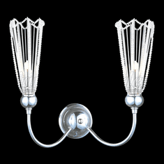 James Moder 96032S22 Medallion Silver Halogen Wall Lamp