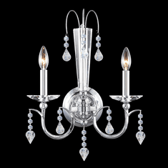 James Moder 96162S22 Medallion Silver Wall Sconce Light
