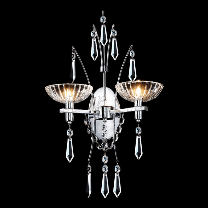James Moder 96312S22 Medallion Silver Halogen Wall Sconce