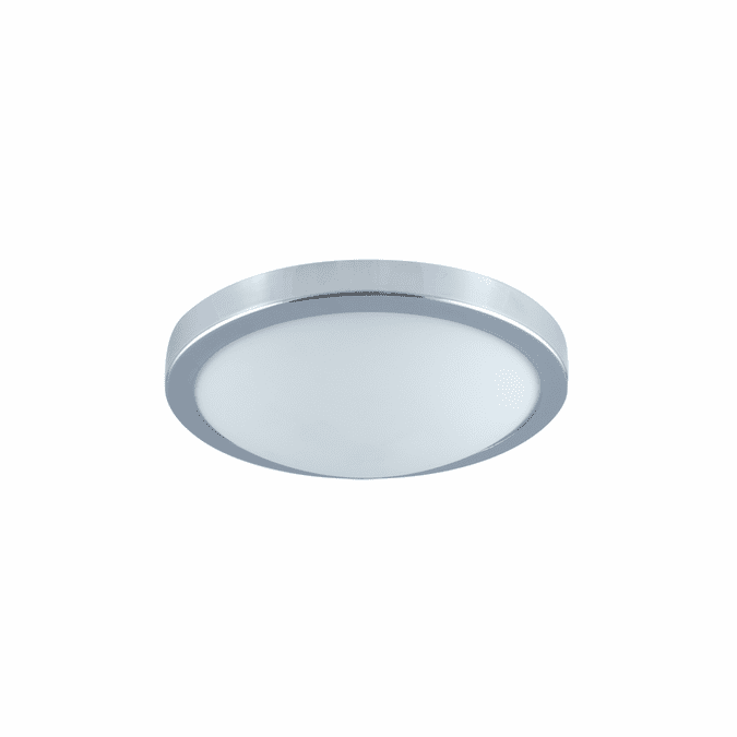 Jesco CM322S Moonlight Contemporary Chrome Finish 12" Wide Fluorescent Ceiling Lighting Fixture
