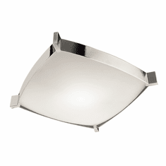 Jesco CTC604L Linea Modern Chrome Finish 4.5" Tall Fluorescent Ceiling Light Fixture