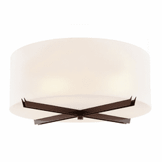 Justice Design ACR-9526-OPAL-DBRZ Acryluxe Crossbar Contemporary Dark Bronze LED 24" Overhead Lighting