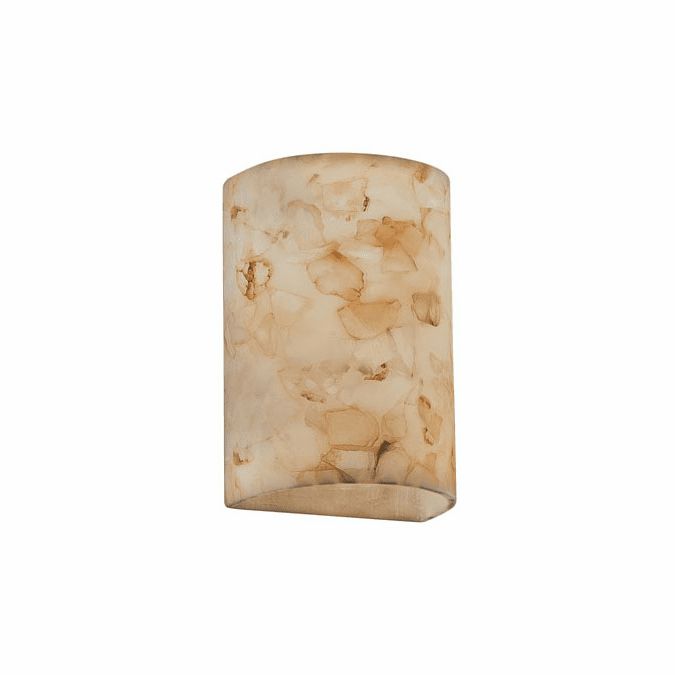 Justice Design ALR-0945 Alabaster Rocks! Modern Small Cylinder Wall ...