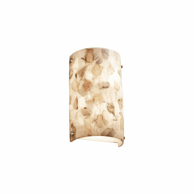 Justice Design ALR-5541 Alabaster Rocks! Finials Modern Cylinder Light Sconce