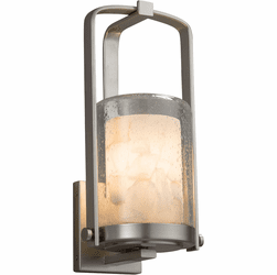 Justice Design ALR-7581W-10 Alabaster Rocks! Atlantic Modern Exterior Small Lighting Wall Sconce
