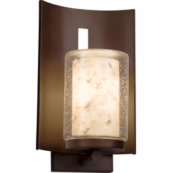 Justice Design ALR-7591W-10 Alabaster Rocks! Embark Modern Exterior Wall Sconce Lighting