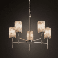 Justice Design ALR-8410 Union Alabaster Rocks! Chandelier Light