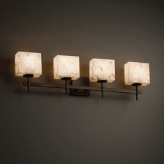 Justice Design ALR-8414 Union Alabaster Rocks! 4-Light Bathroom Lighting