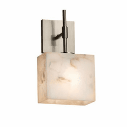 Justice Design ALR-8417 Alabaster Rocks! Union Contemporary Lamp Sconce