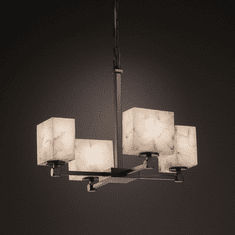 Justice Design ALR-8420 Tetra Alabaster Rocks! Mini Chandelier Lighting