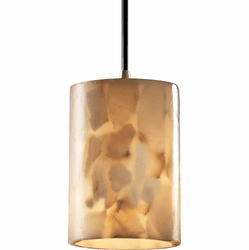 Justice Design ALR-8815-10-CROM Alabaster Rocks! Pendants Contemporary Polished Chrome Mini Lighting Pendant