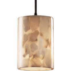 Justice Design ALR-8815-10-DBRZ Alabaster Rocks! Pendants Modern Dark Bronze Mini Pendant Lamp