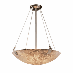 Justice Design ALR-9621-35 Alabaster Rocks! U-Clips Modern Hanging Lamp