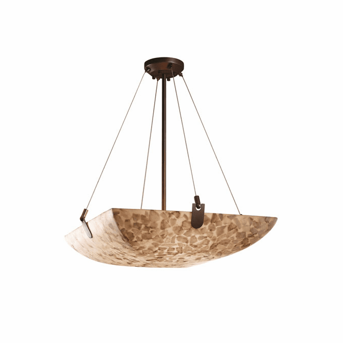 Justice Design ALR-9622-25 Alabaster Rocks! U-Clips Contemporary Hanging Light