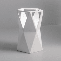Justice Design CER-2430-BIS Portable Totem Contemporary Bisque LED Accent Ceramic Table Lamp