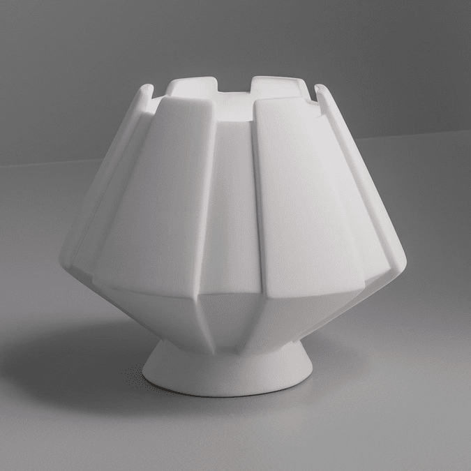 Justice Design CER-2440-BIS Portable Meta Contemporary Bisque LED Accent Ceramic Table Light