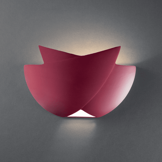 Justice Design CER-2500 Ambiance Fema Contemporary Ceramic LED Lighting Wall Sconce
