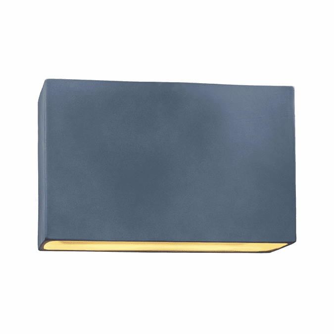 Justice Design CER-5658 Ambiance Wide Rectangle Modern Ceramic LED Wall Mounted Lamp