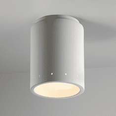Justice Design CER-6105 Radiance Cylinder Modern Ceramic LED Ceiling Light Fixture