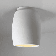 Justice Design CER-6130 Radiance Curved Modern Ceramic LED Flush Ceiling Light Fixture