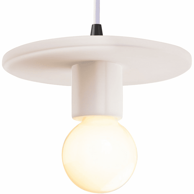 Justice Design CER-6320-MAT-MBLK-WTCD Radiance Matte White Mini Lighting Pendant