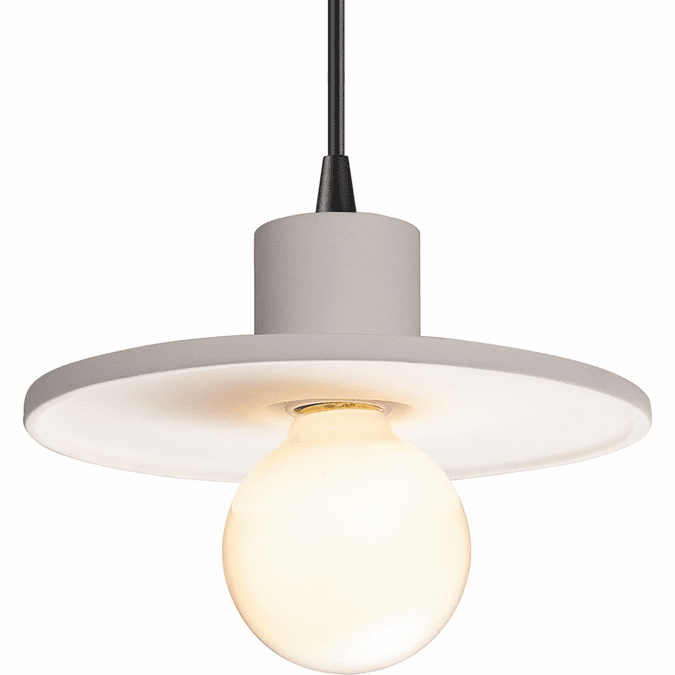 Justice Design CER-6325-BIS-MBLK-BKCD Radiance Bisque Mini Pendant Light