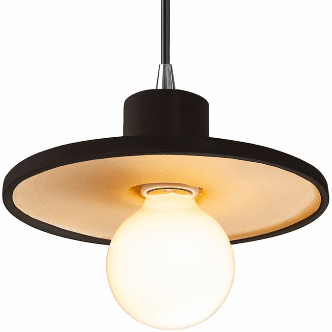 Justice Design CER-6325-CBGD-CROM-BKCD Radiance Carbon Matte Black with Champagne Gold Mini Drop Lighting